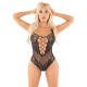 Боді Leg Avenue Rhinestone Net and Lace Bodysuit One Size, Black