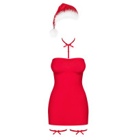 Сорочка Obsessive Kissmas chemise red S/M