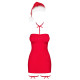 Сорочка Obsessive Kissmas chemise red S/M