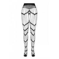 Еротичні колготки-бодістокінг Passion ECO S006 white