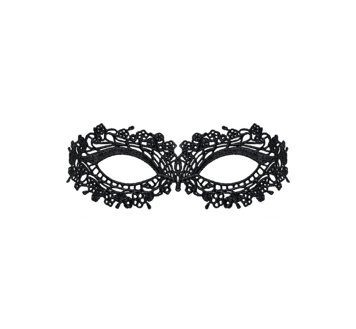 Кружевная маска Obsessive A710 mask, черная, единственный размер