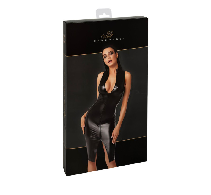 Платье Noir Handmade F337 Powerwetlook midi dress - XL