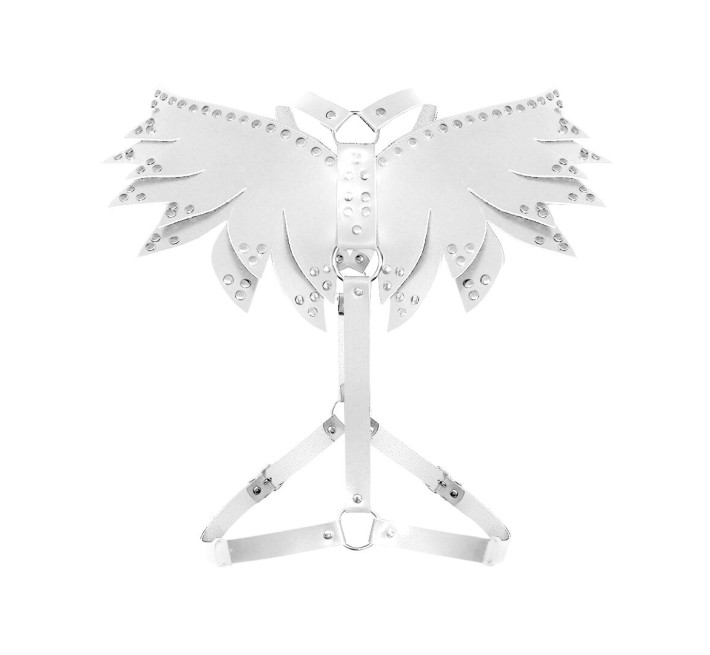 Жіноча портупея Art of Sex - Wings біла XS-M, екошкіра