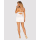 Сорочка Obsessive Amor Blanco underwire chemise & thong white S/M