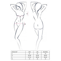 Комплект еротичної білизни Passion Erotic Line OFELIA SET WITH OPEN BRA XXL/XXXL Білий