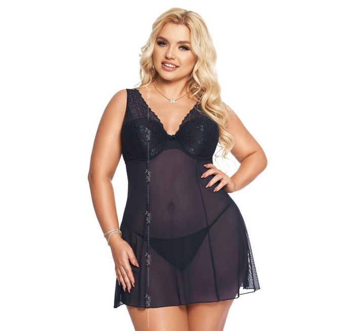 Пеньюар SoftLine Berta Синий 2XL