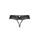 Кружевные стринги с доступом Passion Senia Thong black XXL/XXXL