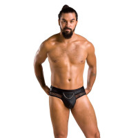 Мужские трусы с цепочкой Passion 030 Slip Tom Black XXL/XXXL