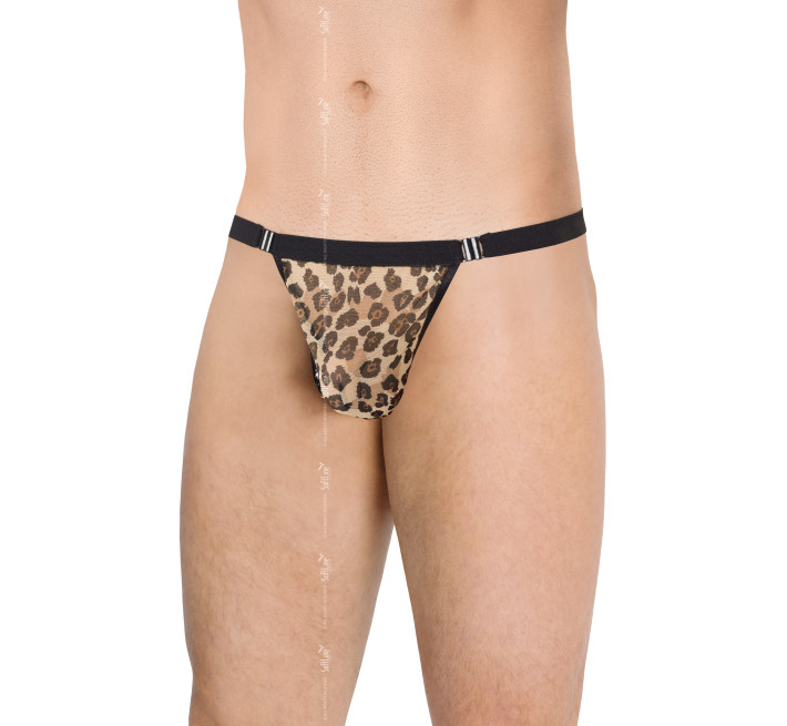 Чоловічі стрінги SoftLine Mens Thong 4528 Чорні One Size