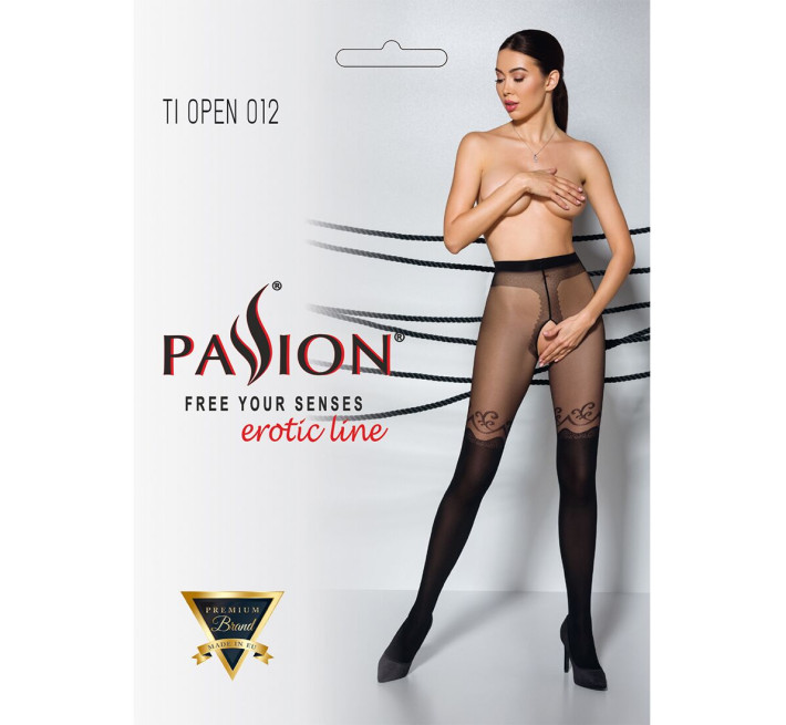 Колготки з відкритим доступом Passion TIOPEN 012 black 1/2 (20/40 den)