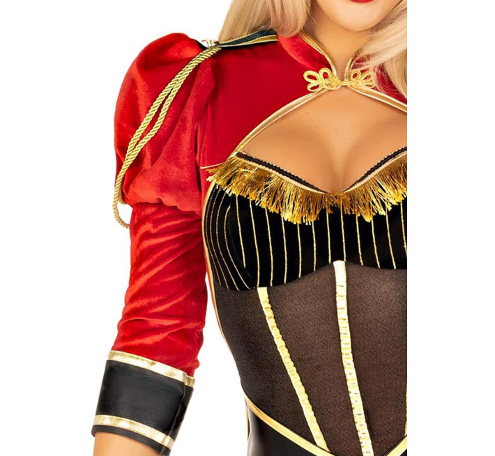 Костюм циркачки Leg Avenue Circus Ringmaster Diva Catsuit S