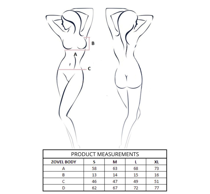 Боді Passion ZOVEL BODY light pink XL