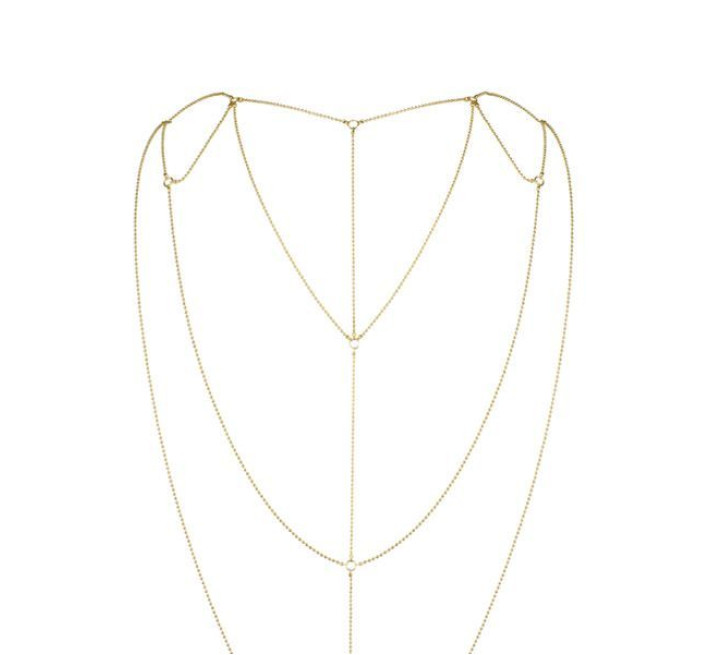 Цепочка для спины Bijoux Indiscrets Magnifique Back and Cleavage Chain Золотая