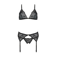 Комплект с открытым доступом Passion DELIENA SET black S/M
