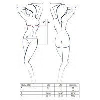 Монокіні Passion Erotic Line ADARA BODY XXL-XXXL Чорні