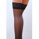 Чулки со швом Passion ST022 3/4 Черные