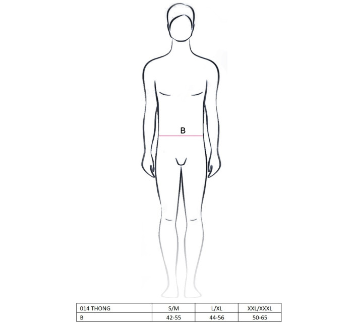 Мужской эротический костюм Passion 020 SLIP L/XL Черный