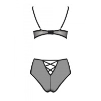 Еротичний комплект з малюнком Passion LOVELIA BIKINI black L/XL