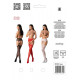 Эротические колготки-бодистокинг с тонкими подвязками Passion S028 One Size, black, открытый доступ