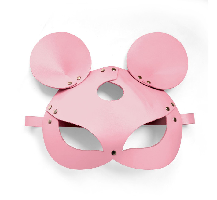 Кожаная маска мышки Art of Sex - Mouse Mask, цвет Розовый