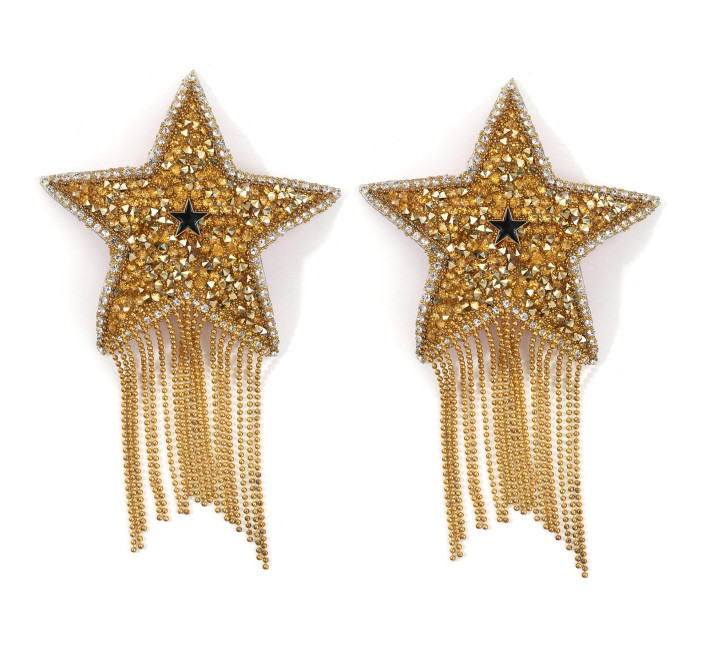 Пэстис-звезды с бахромой JSY Nipple Sticker RT236112 Gold, стикеры