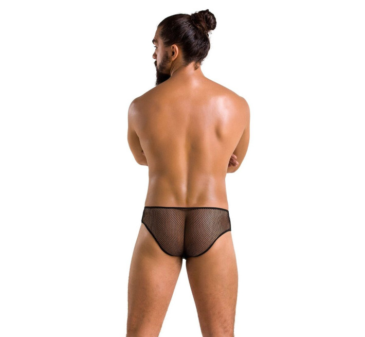 Мужские трусы со шнуровкой Passion 035 Slip Richard Black L/XL