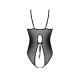 Боді з ажурним декором та відкритим кроком Passion Ursula Body black XXL/XXXL