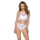 Трусики с прозрачной вставкой Passion PS006 PANTIES L, white