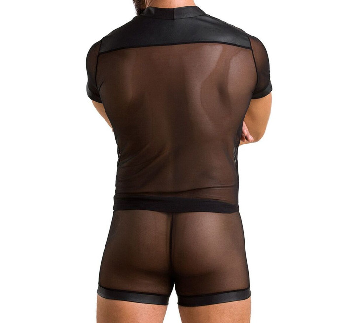 Комплект мужского сетчатого белья Passion 052 Set Michael black L/XL