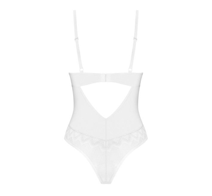 Боди Obsessive Alissium Teddy XS/S, лиф с мягкой чашкой, высокие вырезы для ног