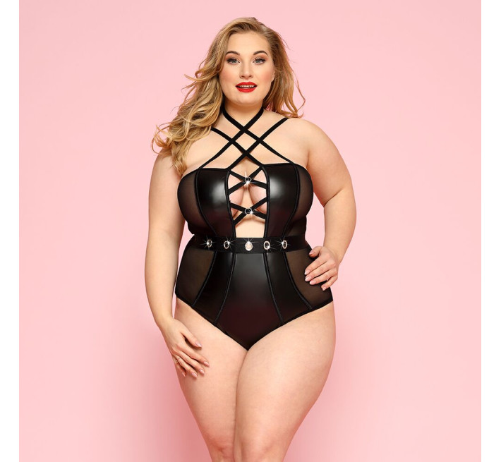Боди JSY P91128 Черный Plus Size