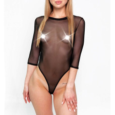 Сексуальна прозора боді сітка Sheril з рукавами Art of Sex Sheril L/2XL Чорне