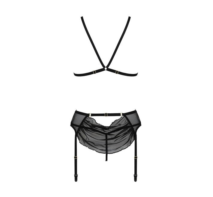 Комплект с открытым доступом Passion DELIENA SET black XXL/XXXL