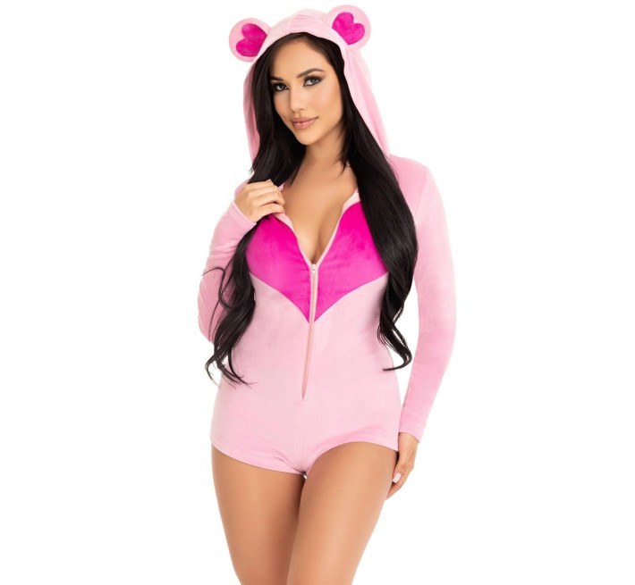 Комбінезон «Солодкий ведмедик» Leg Avenue Sweetheart Bear Velvet Romper XS