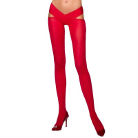 Еротичні колготки Passion TIOPEN 005 Червоні 3/4 60 den