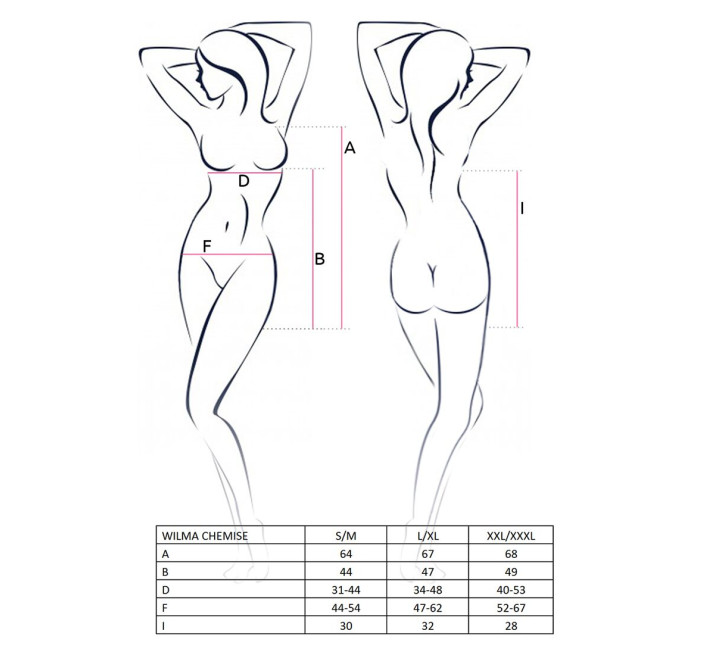 Сукня бебі дол Passion Erotic Line WILMA CHEMISE L/XL Біла