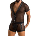 Комплект мужского сетчатого белья Passion 052 Set Michael black L/XL
