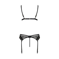 Комплект белья Passion NESSY SET black XXL/XXXL