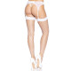 Панчохи у велику сітку Leg Avenue Fence Net Thigh Highs White one size