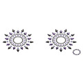 Пэстис из кристаллов Petits Joujoux Gloria set of 2 Черные/Фиолетовые