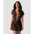 Пеньюар Obsessive Alluria peignoir & thong S/M
