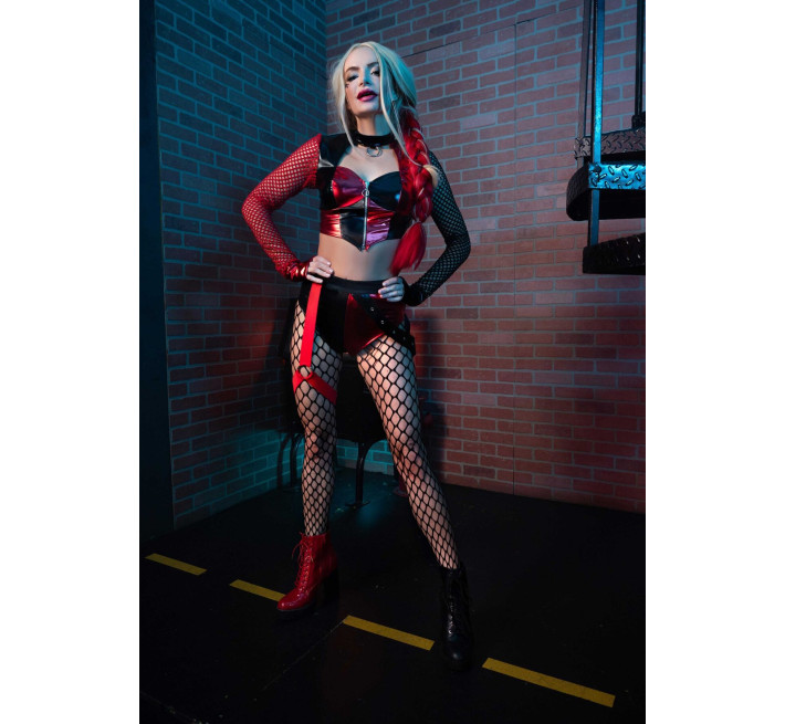 Еротичний костюм Leg Avenue Crime Spree Sweetie Costume L, топ, шорти