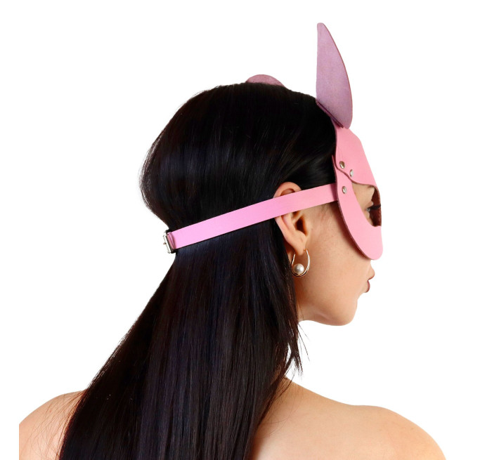 Кожаная маска мышки Art of Sex - Mouse Mask, цвет Розовый