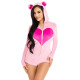 Комбінезон «Солодкий ведмедик» Leg Avenue Sweetheart Bear Velvet Romper XS