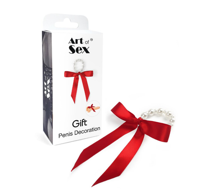 Украшение на пенис с жемчугом "Подарок" Art of Sex - Gift
