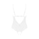 Еротичне напівпрозоре боді Obsessive Heavenlly crotchless teddy білий M/L