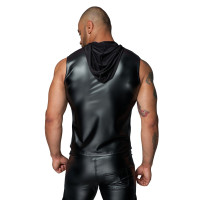 Мужская безрукавка с капюшоном Noir Handmade H062 Hooded Shirt, 3XL, мокрый эффект
