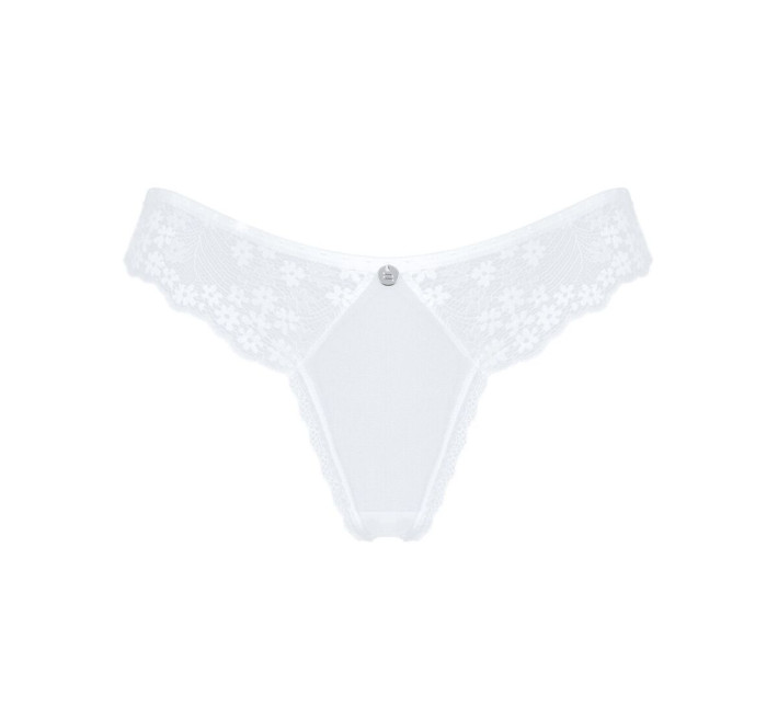 Напівпрозорі трусики Obsessive Heavenlly panties білі XL/2XL