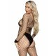 Бодістокінг у велику сітку Leg Avenue Long Sleeved Bodystocking Black One size