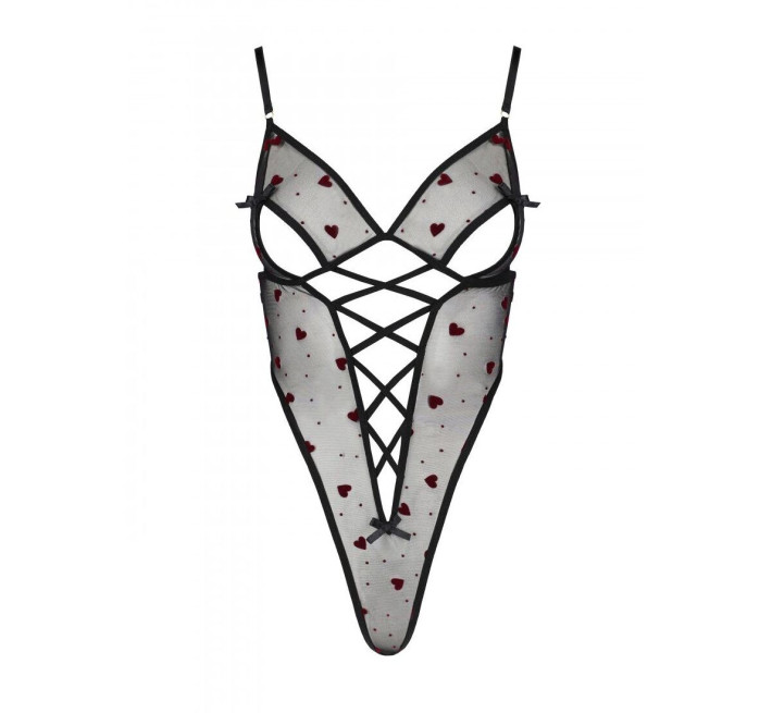 Еротичний боді з малюнком Passion LOVELIA BODY black S/M